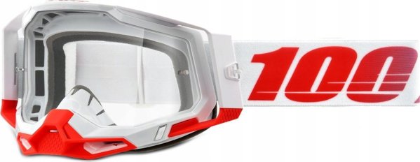 100% Μάσκα Motocross Racecraft 2 ST-KITH με Διαφανή Αντιθαμβωτικό Φακό, 88%-92% LT και 10 Αποσπώμενα (Tear-offs)