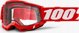 100% Accuri 2 Enduro Μάσκα Motocross Κόκκινη με Διαφανή Διπλό Φακό