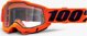 100% Accuri 2 Enduro Μάσκα Motocross Κόκκινη με Διαφανή Διπλό Φακό