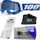 100% Goggles Racecraft 2 Μπλε - Αντιθαμβωτικά Γυαλιά Motocross με Διαφανή Φακό & 10 Tear-Offs
