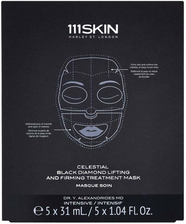 111SKIN_Black Diamond Lifting and Firming Treatment Mask maska do twarzy 5x31ml