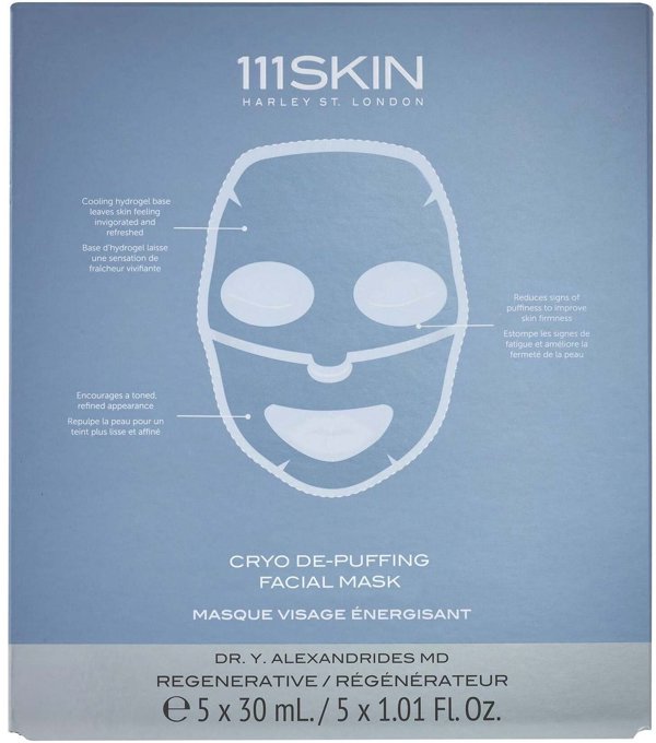 111SKIN_Cryo De-Puffing Facial Mask maska do twarzy 5x30ml