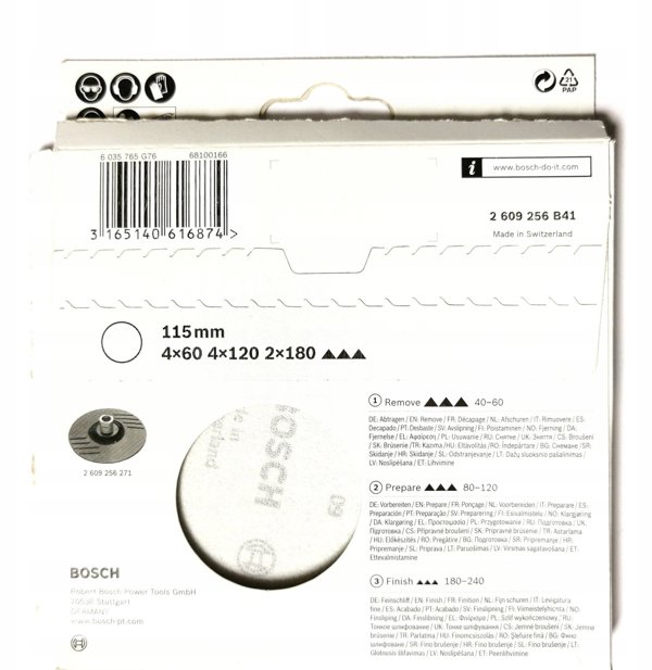 115Mm Mixed Velcro Sanding Grinder 10Pc