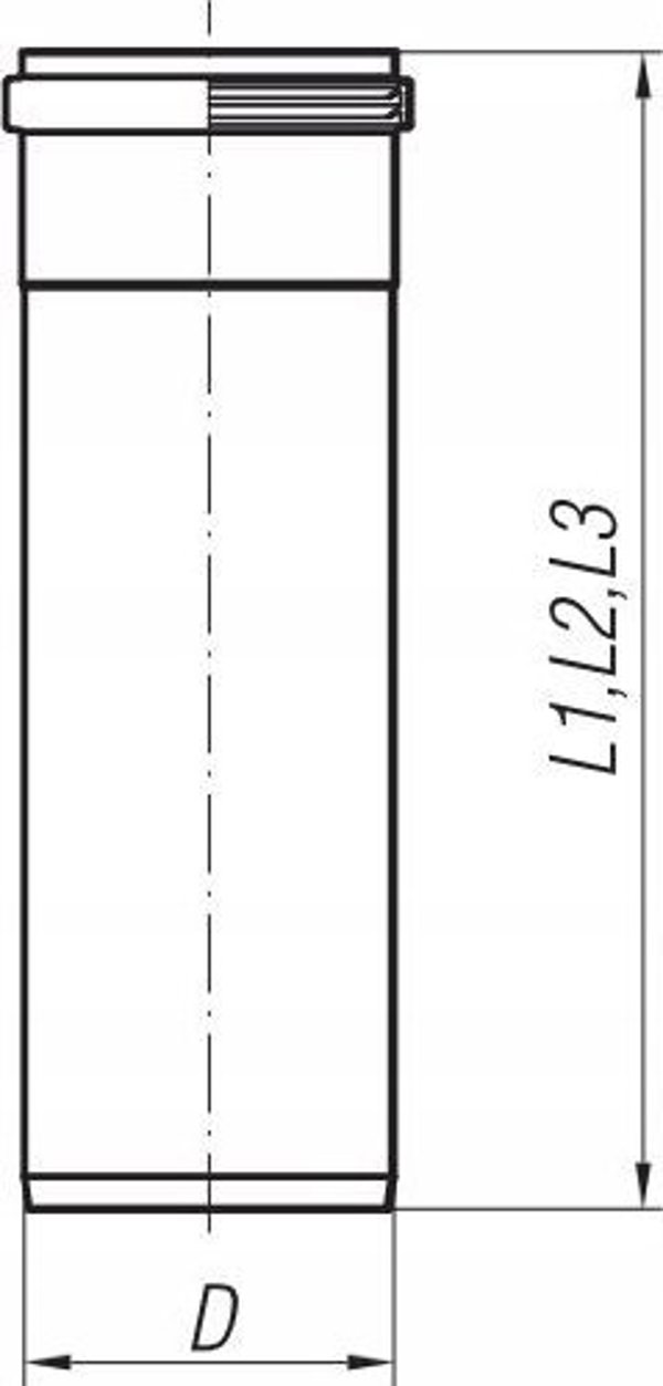 Spiroflex Ανοξείδωτος Λείος Σωλήνας 140mm, Μήκος 1m