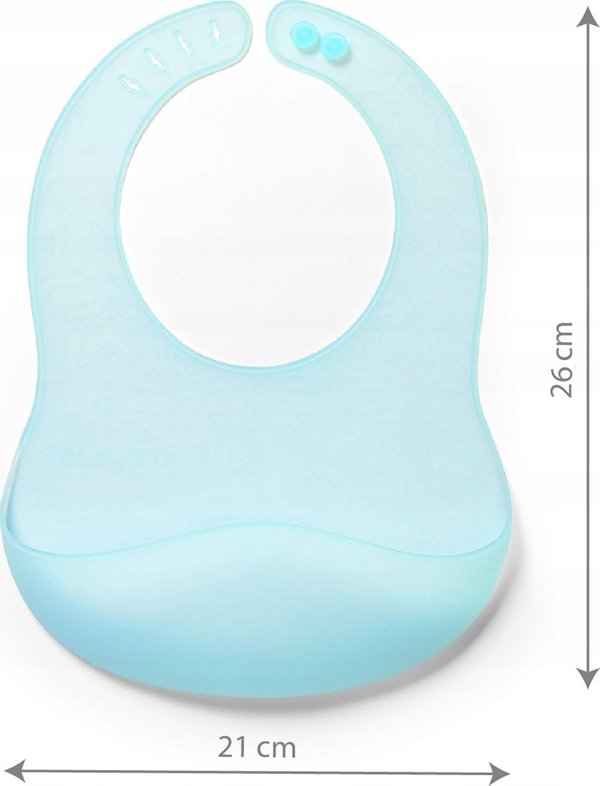 BabyOno Σαλιάρα Σιλικόνης 1598/03 Ultra Λεπτή, Αδιάβροχη