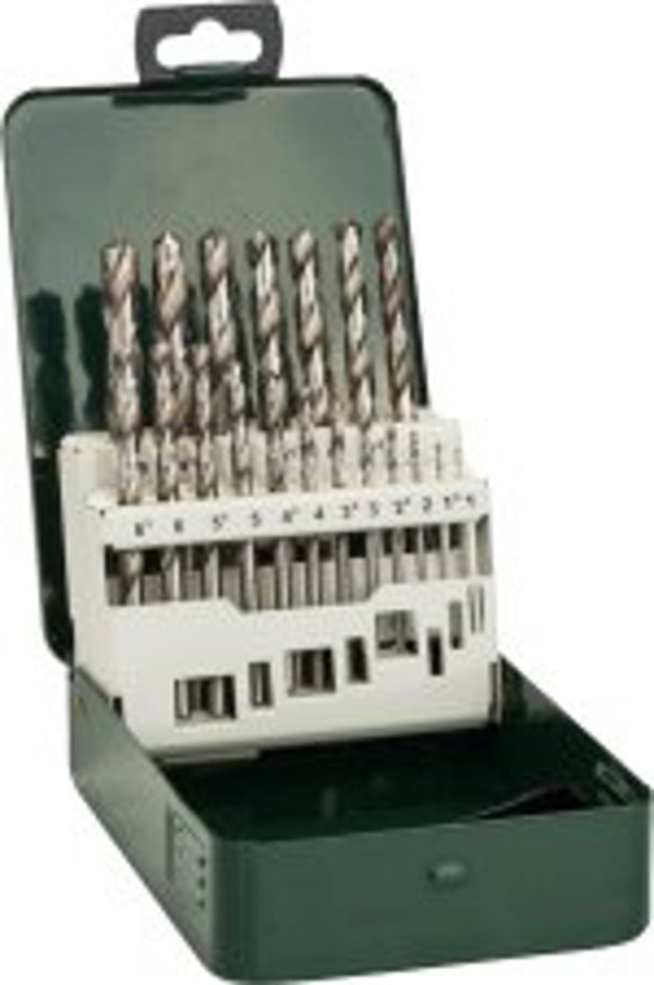 19PC ZESTAW WIERT. HSS-G METAL CASE GR