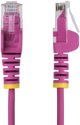 2.5M PINK SLIM CAT6 CABLE