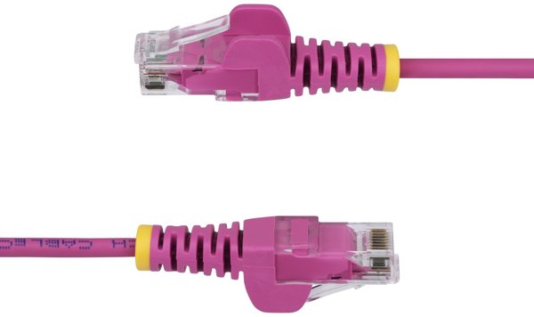 2.5M PINK SLIM CAT6 CABLE