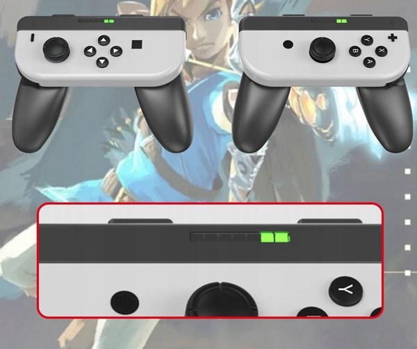 2x Χειρολαβές Pad για Joy-con Nintendo Switch / OLED / Jys-ns226 / 2x Λευκό