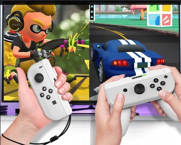 2x Χειρολαβές Pad για Joy-con Nintendo Switch / OLED / Jys-ns226 / 2x Λευκό