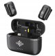 2x Mini Bezprzewodowy Mikrofon Krawatowy 100m Do Apple Iphone Lightning / Minipods K2 / Lightning / Czarny