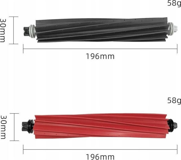 JETtools Σετ 2 Ρόδες Βούρτσες & Κύλινδροι για Xiaomi Roborock S8 / S8 PRO Ultra / S8+ Συμβατά Ανταλλακτικά