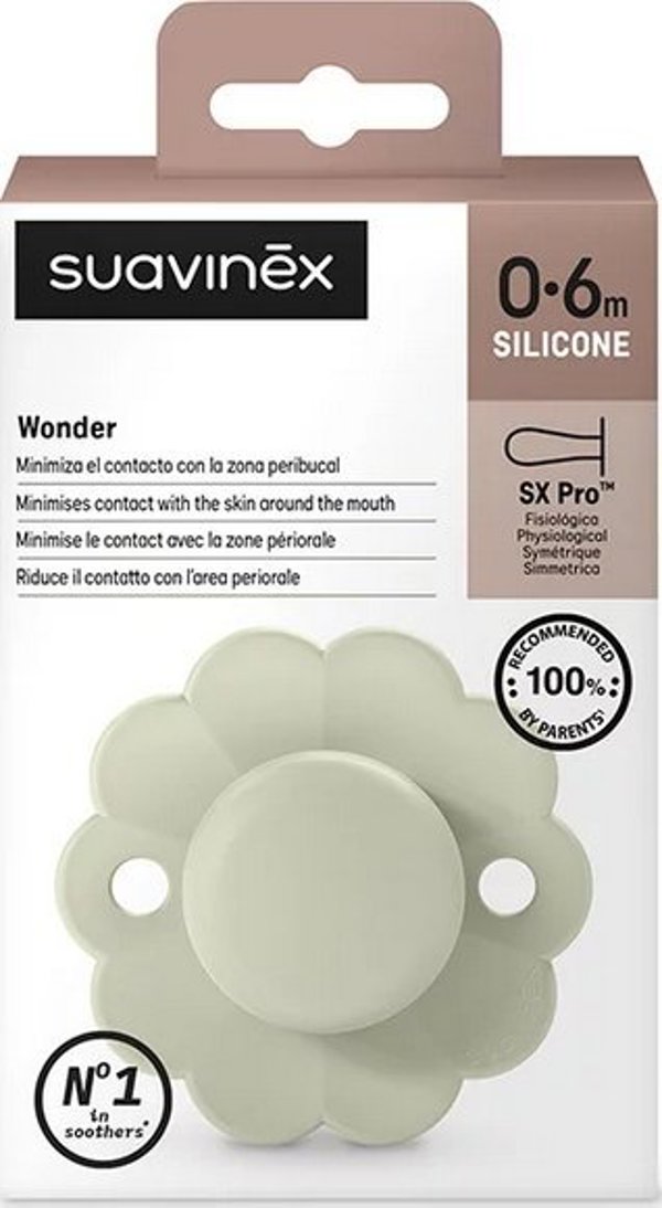 Suavinex SX Pro Φυσιολογική Πιπίλα Σιλικόνης Wonder Aqua, 0-6 Μηνών