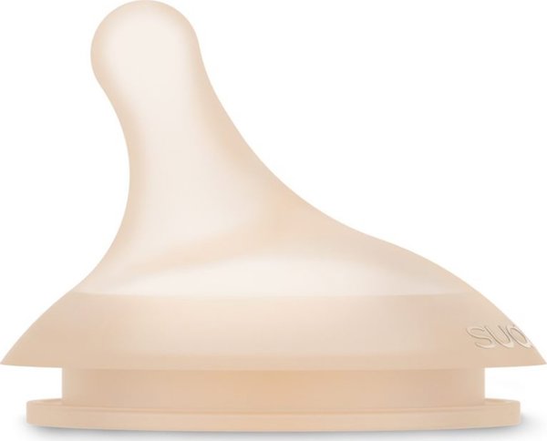 Suavinex Zero Zero Πιπίλες Μπιμπερό, Μεσαία Ροή (M), 2 Τεμάχια