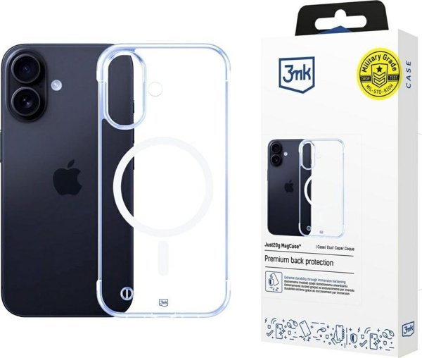 3MK Θήκη Just20g MagCase για Apple iPhone 16 Plus - Ελαφριά Προστασία