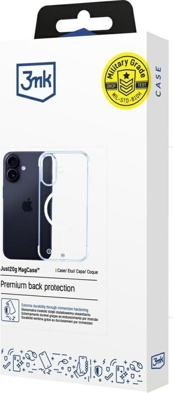 3MK Θήκη Just20g MagCase για Apple iPhone 16 Plus - Ελαφριά Προστασία