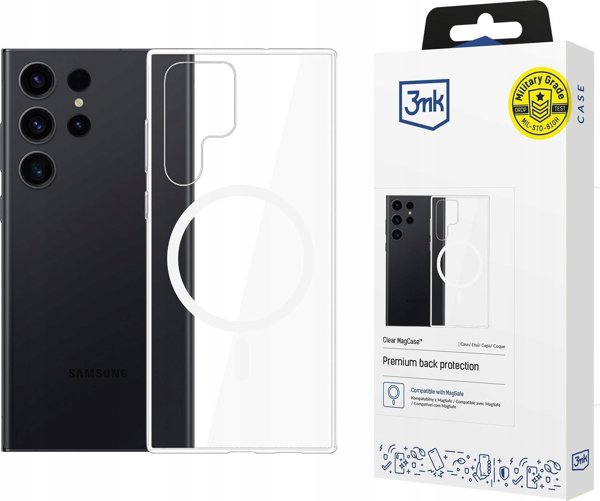 3MK Etui Clear MagCase do Samsung Galaxy S23 Ultra