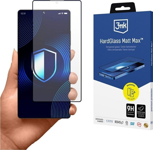 3MK HardGlass Matt Max Σκληρυμένο Γυαλί για Samsung Galaxy S25 Ultra, Ματ Προστασία Οθόνης