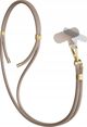 3mk Smycz do telefonu EasyClip Elite - Taupe (beżowa ze złotymi dodatkami) [outlet]