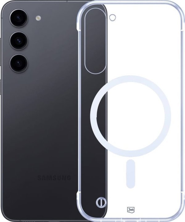 3MK Θήκη Just20g MagCase για Samsung Galaxy S23 5G - Λεπτή & Ανθεκτική Θήκη με Μαγνητικό Κούμπωμα