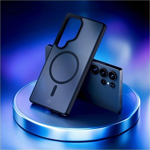 3MK Θήκη Smoke MagCase για Samsung Galaxy S25 Ultra, Μαύρη, MagSafe Συμβατή