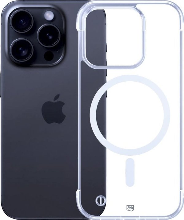 3MK Θήκη Just20g MagCase για Apple iPhone 16 Pro - Ελαφριά Προστασία με Μαγνητική Στήριξη