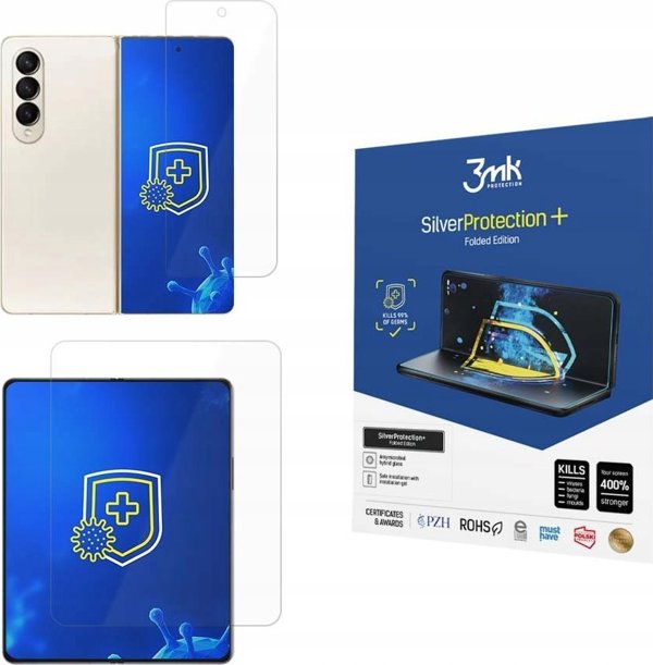 3MK Μεμβράνη Προστασίας SilverProtection+ για Samsung Galaxy Z Fold 4, Αντιμικροβιακή