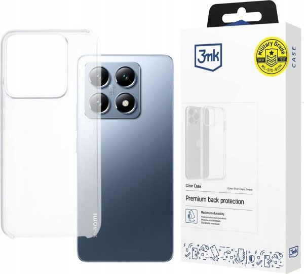 3MK Clear Case Θήκη για Xiaomi 14T, Διαφανής Προστατευτική Θήκη Smartphone