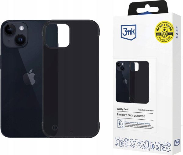 3MK Θήκη Just20g για iPhone 15 Ματ Προστατευτική Θήκη, Ελαφριά & Minimal Design