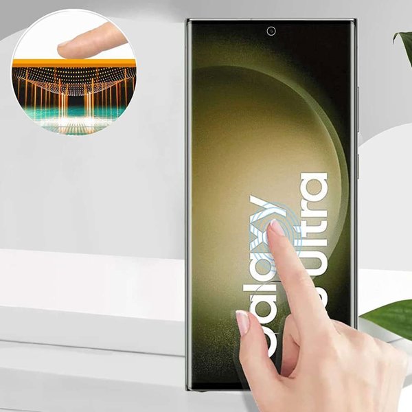 3MK Σκληρυμένο Γυαλί 3MK HardGlass Max για Samsung Galaxy S23 Ultra Μαύρο Finger Print