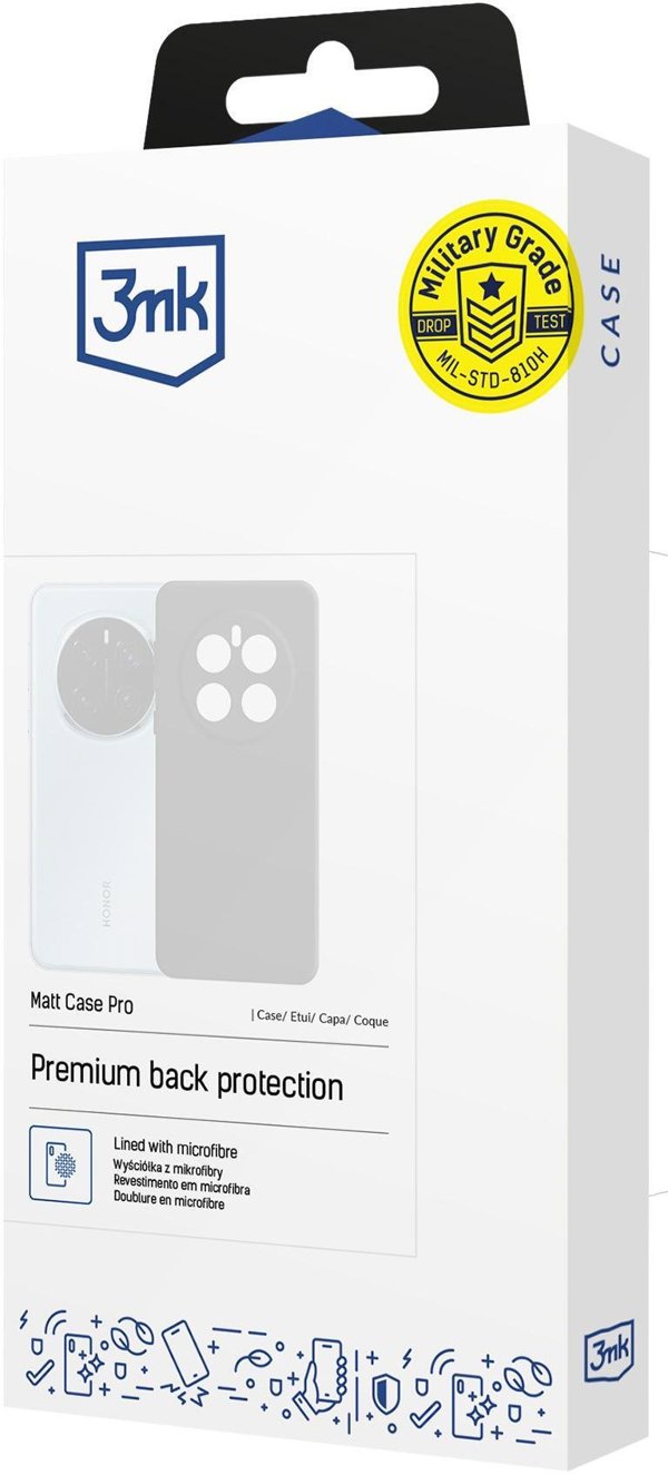 3MK Θήκη Matt Case Pro για Apple iPhone SE 2020 - Μαύρη
