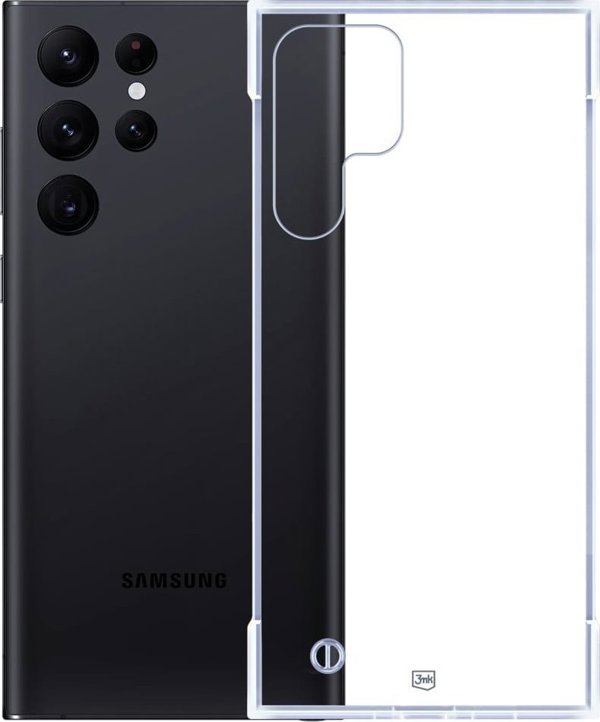 3MK Θήκη Just20g για Samsung Galaxy S22 Ultra 5G - Διαφανής, Λεπτή & Ανθεκτική στις Γρατζουνιές