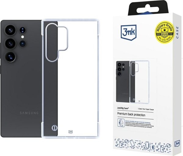 3MK Θήκη Just20g Clear Case για Samsung Galaxy S25 Ultra, Διαφανής, Εξαιρετικά Λεπτή και Ελαφριά