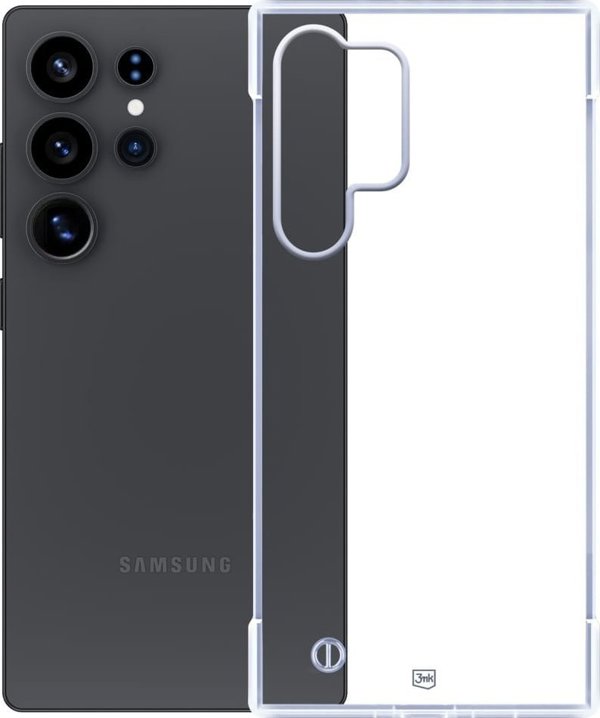 3MK Θήκη Just20g Clear Case για Samsung Galaxy S25 Ultra, Διαφανής, Εξαιρετικά Λεπτή και Ελαφριά