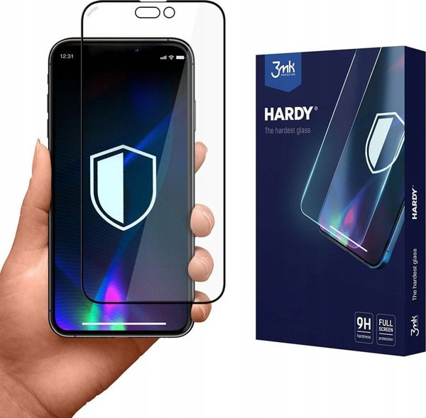 3MK Ανθεκτικό Γυαλί Προστασίας Οθόνης Hardy για Apple iPhone 13 Pro Max & iPhone 14 Plus, Σκληρότητα 9H