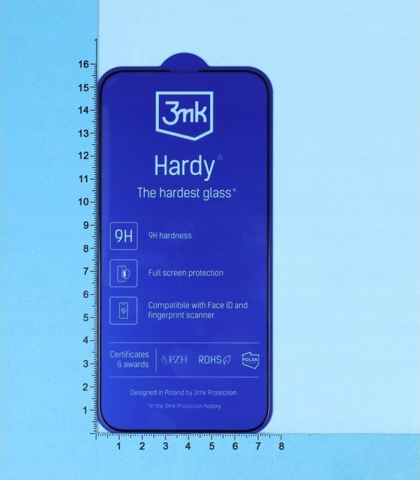 3MK Ανθεκτικό Γυαλί Προστασίας Οθόνης Hardy για Apple iPhone 13 Pro Max & iPhone 14 Plus, Σκληρότητα 9H