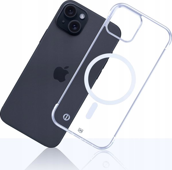 3MK Θήκη MagCase για Apple iPhone 15 Plus - Just20g MagSafe Συμβατή Θήκη - Διάφανη