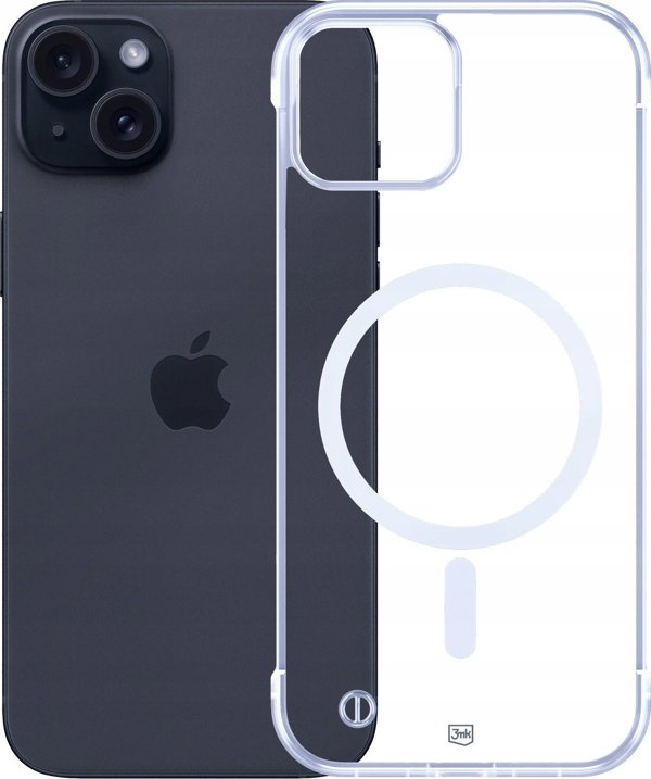 3MK Θήκη MagCase για Apple iPhone 15 Plus - Just20g MagSafe Συμβατή Θήκη - Διάφανη