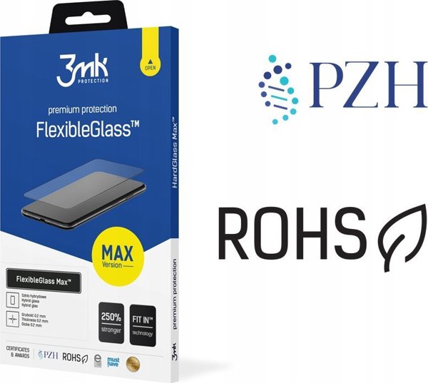 3MK FlexibleGlass Max Pro Προστατευτικό Οθόνης για Samsung Galaxy A35 5G, Μαύρο