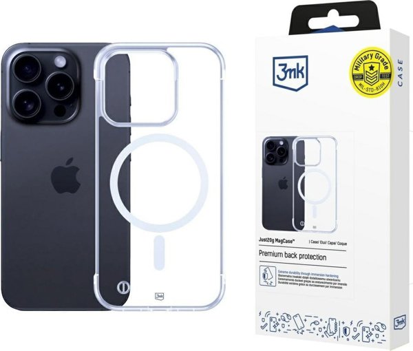 Θήκη 3MK Just20g MagCase για Apple iPhone 16 Pro Max - Διάφανη