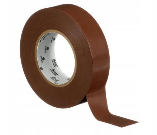 3M Μονωτική Ταινία PVC Temflex 165, Καφέ, 19mm x 20m, 7100184802