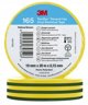 3M Ταινία Ηλεκτρολογική Βινυλίου Temflex 165, 19mm x 0.15mm x 20m, Κίτρινο-Πράσινο