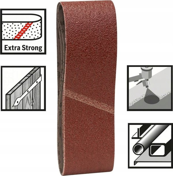 3 pieces Sanding belt set X440 Bosch 2608607260