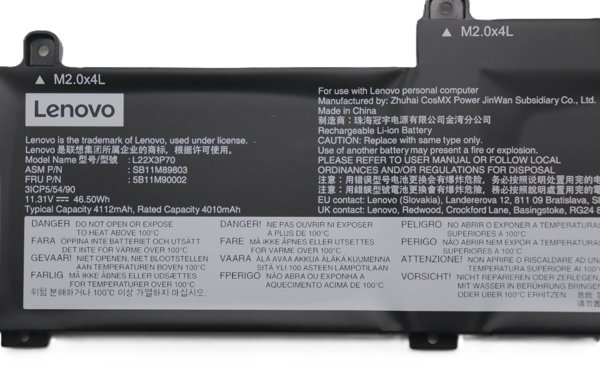 46.5Wh Internal Li-ion