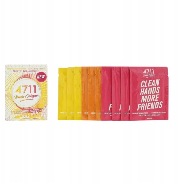 4711 Set, 4711, Remix Cologne, Cleansing Wipes, 10 pcs For Women