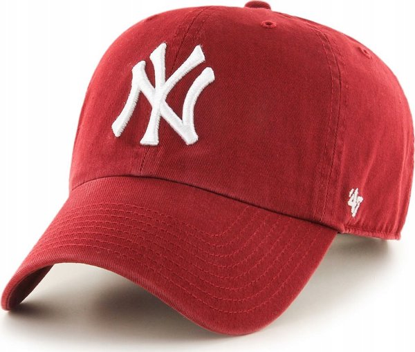 47 Brand New York Yankees MLB Clean Up Cap B-RGW17GWS-RZ Czerwone One size