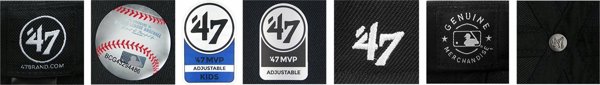 47 Brand New York Yankees MLB Clean Up Cap B-RGW17GWS-RZ Czerwone One size