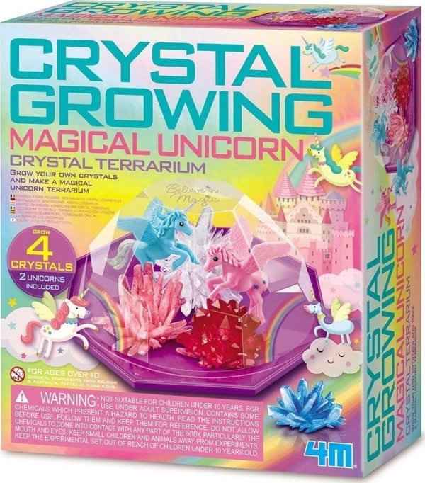 4M Crystal Growing - Unicorn Terrarium, Σετ Καλλιέργειας Κρυστάλλων για Παιδιά με Μονόκερο