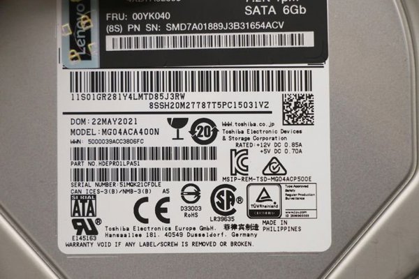 4TB SATA 7.2K 6GB 3.5'' - Hdd