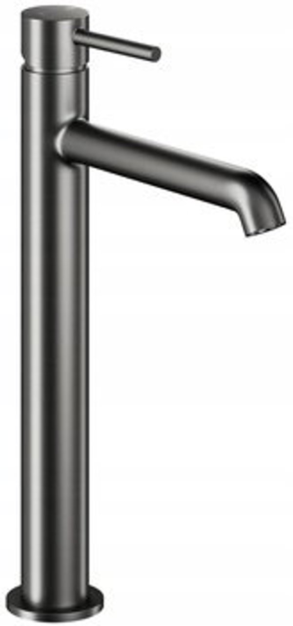 Μικρή Μπαταρία Νιπτήρα Moza Gun Metal Grey με Click Clack